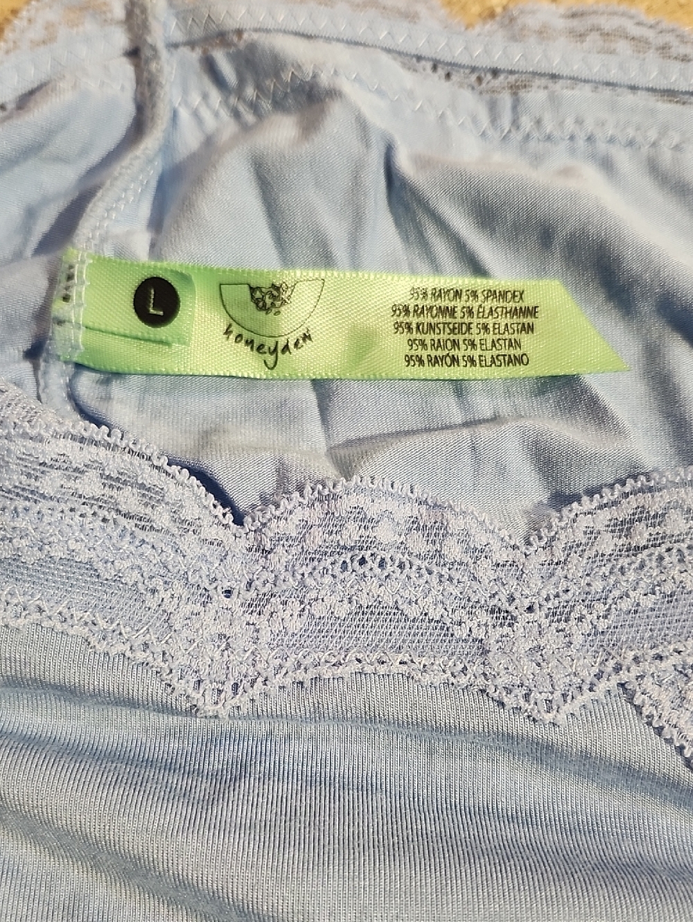 Honeydew Sky Blue Hipster Panty L - Picture 3 of 3